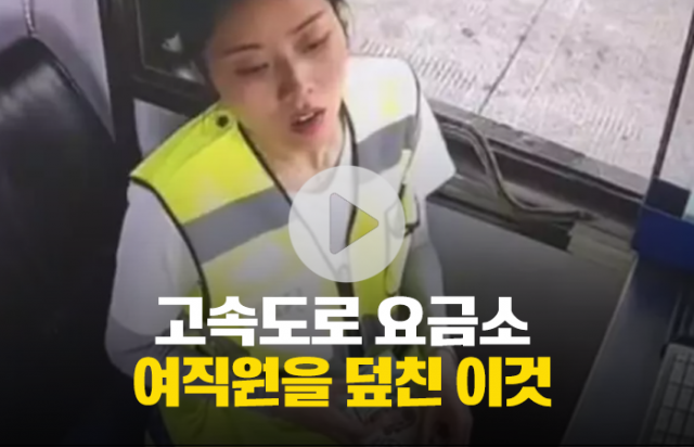 고속도로 요금소 여직원을 덮친 이것