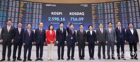 김문수, 한국거래소에서 중앙선거대책위원회 현장 회의
