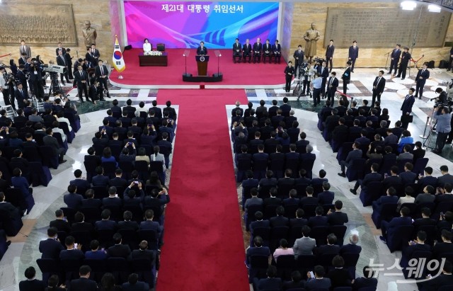 취임사 전하는 이재명 대통령
