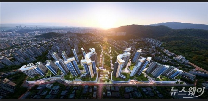 포스코이앤씨의 방배15구역 재건축 조감도. 사진제공=포스코이앤씨