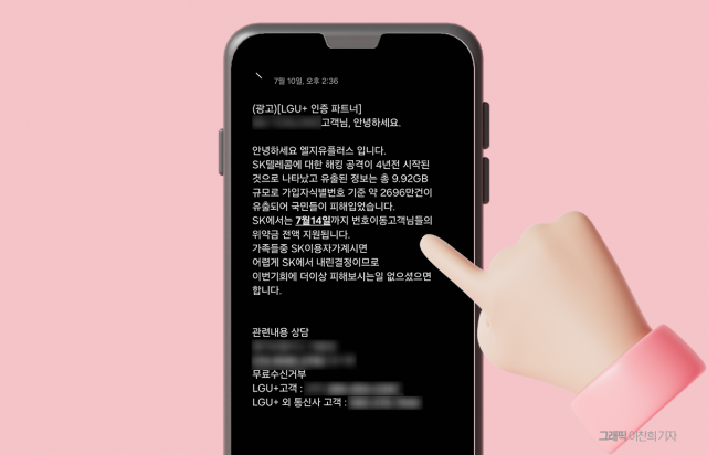 정부 사칭에 가족도 언급···LGU+ 당국 경고 무색, 선 넘은 'SKT 고객' 유치전
