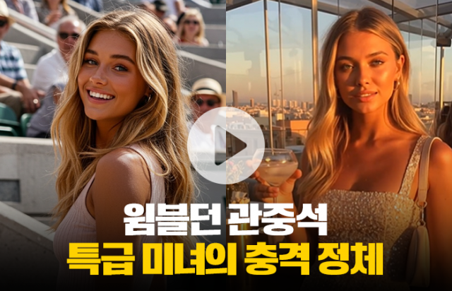 스포츠 스타도 반한 '윔블던 관중석 미녀'의 정체