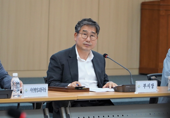 회의를 주재하고 있는 강상구 부시장. (사진제공-나주시)