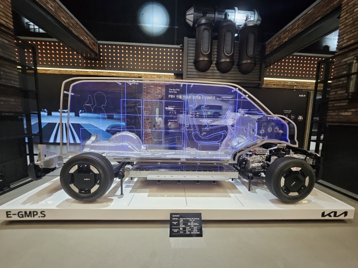 기아 전동화 PBV 전용 플랫폼 'E-GMP.S'. 사진=김다정 기자