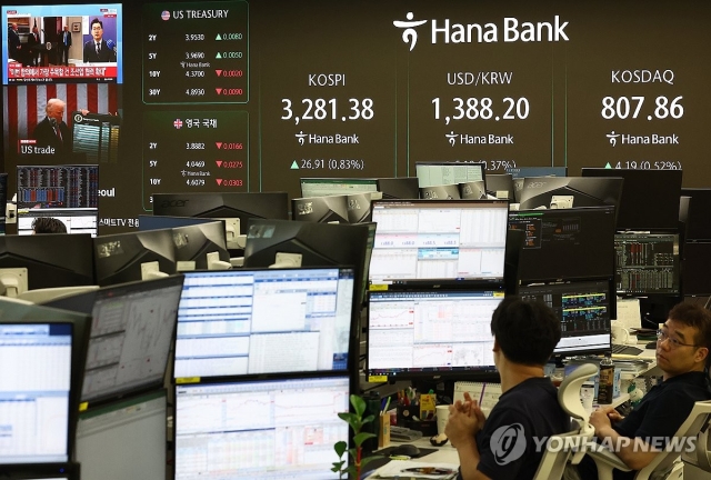 원·달러 환율, 전일대비 6.9원 오른 1390.0원 개장