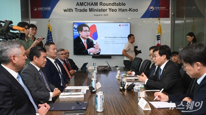 미국계 외투기업인들 만난 여한구 통상교섭본부장 "적극적 투자 확대 요청"