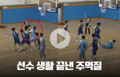 농구 경기 중 폭력으로 강제 은퇴 위기···주먹질 어땠길래