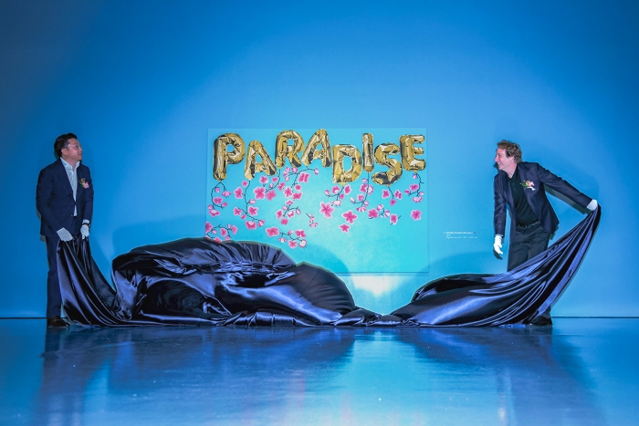 조엘 메슬러가 Paradise with Blossoms 작품을 공개 중이다. 사진=파라다이스시티