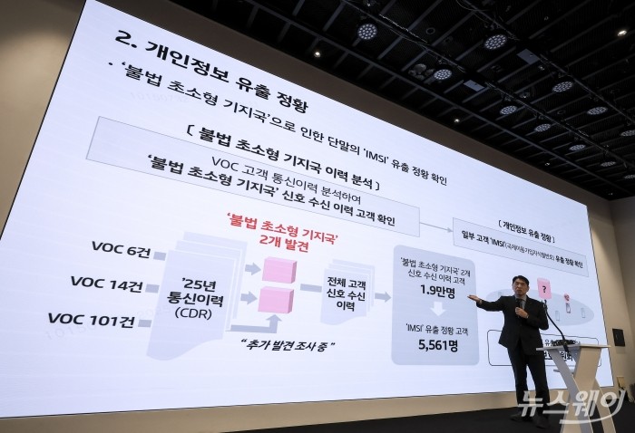 구재형 KT 네크워크기술본부장이 11일 오후 서울 종로구 KT 광화문빌딩 웨스트 사옥에서 열린 소액결제 피해 관련 기자 브리핑에서 보안조치 강화에 대한 발표를 하고 있다. 사진=이수길 기자 Leo2004@newsway.co.kr