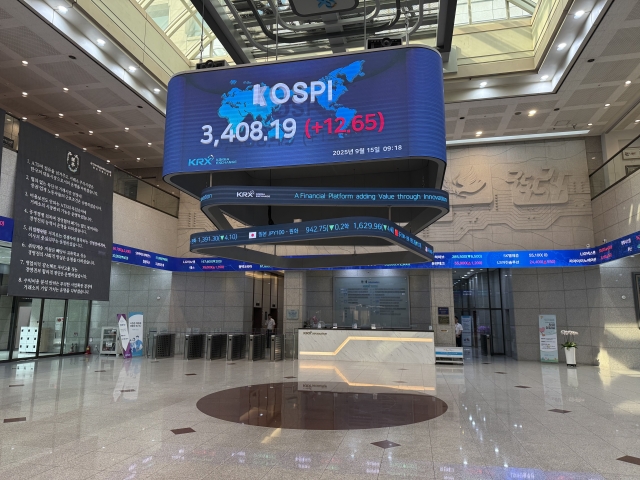 코스피 3400선 돌파···4거래일 연속 사상 최고치
