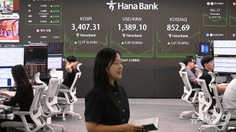 사상 최고치 경신으로 3407.31 마감한 코스피