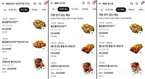 치킨업계, 배달앱-매장 간 '이중가격제' 확대···소비자 혼선 우려