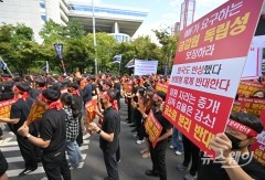 금감원 비대위 "9000개 법조문 이틀만에, 졸속 입법"···17년 만에 국회 집회
