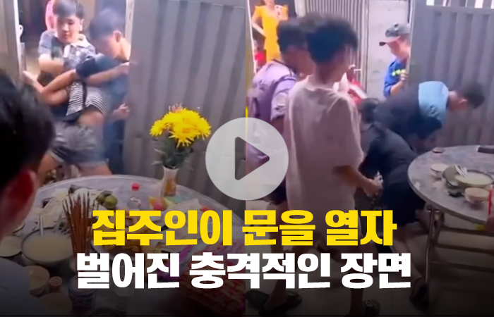 집주인이 문을 열자 벌어진 충격적인 장면 기사의 사진