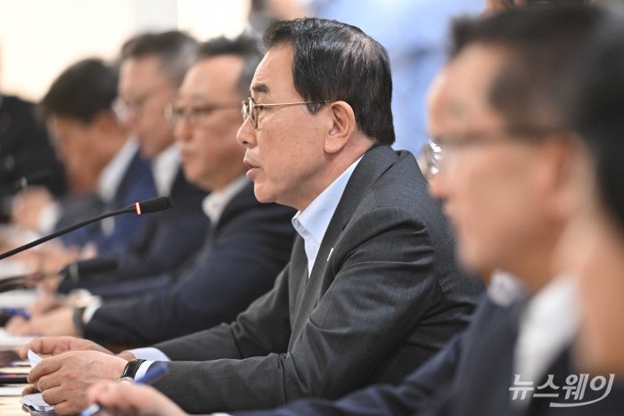 조용병 은행연합회장이 29일 오후 서울 중구 은행회관에서 열린 은행장 간담회에서 모두발언을 하고 있다. 사진=강민석 기자 kms@newsway.co.kr