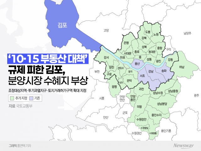 김포, 규제 피한 분양 '블루칩'···대형 건설사 줄줄이 진출