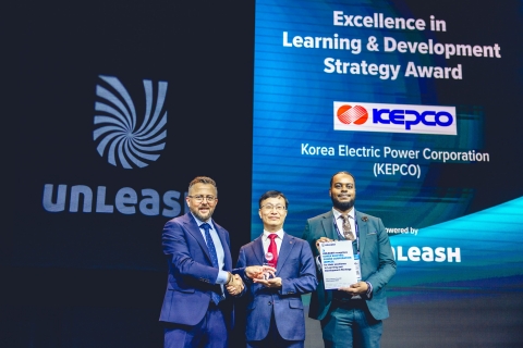 한전, 유럽 HRD 최고권위 Unleash Award 수상