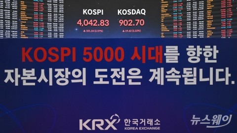 사상 첫 '4000' 뚫은 코스피 일냈다···"이제는 5000피 도전"