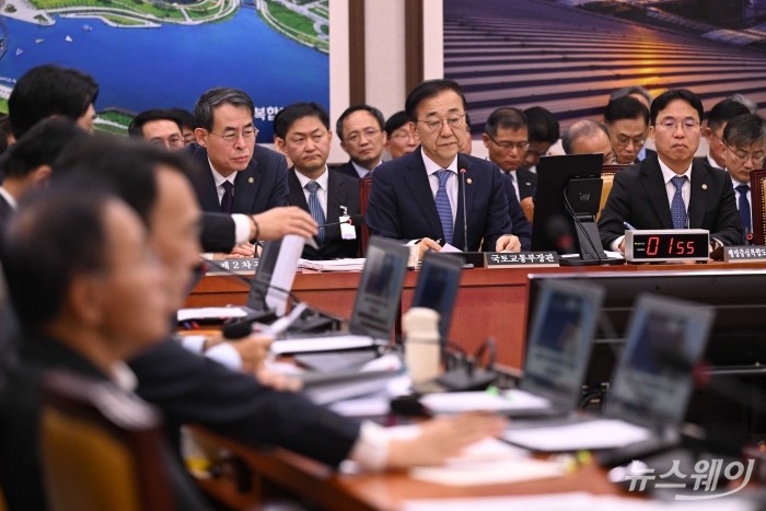 김윤덕 국토교통부 장관이 29일 오전 서울 여의도 국토교통위원회에서 열린 국토교통부-행정중심복합도시건설청-새만금개발청에 대한 2025년도 종합국정감사에서 의원의 질문에 답변을 하고 있다. 사진=강민석 기자 kms@newsway.co.kr