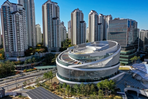 대보건설 시공 경기도서관 개관···'비정형 구조' 눈길