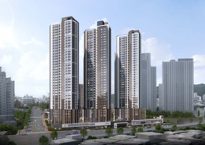 현대건설이 부산진구 가야대로에 조성하는 '힐스테이트 가야' 투시도. 사진=현대건설