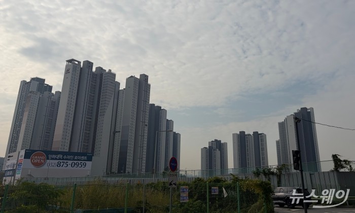 인하대역 수자인 로이센트 시공 현장. 사진=박상훈 기자