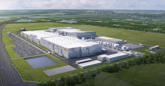 SK온 헝가리 이반차 공장. 사진=SK온 제공