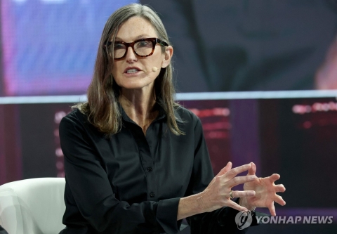 캐시 우드, '스테이블코인 부상'에 비트코인 강세전망 20% 하향