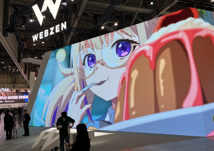 지스타 2025 웹젠 부스. 사진=김세현 기자