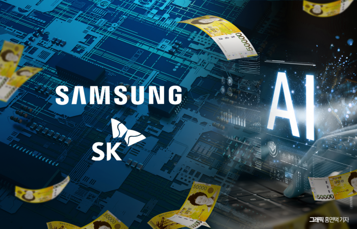 삼성 450조, SK 180조···반도체·AI 인프라에 '역대급 베팅' 기사의 사진