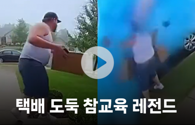 '들고 가면 펑!' 택배 도둑 참교육 레전드
