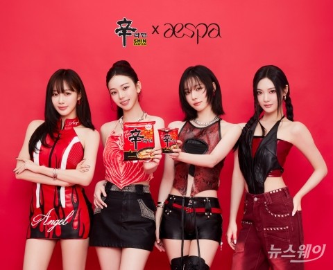 농심 신라면 첫 글로벌 앰배서더 '에스파'