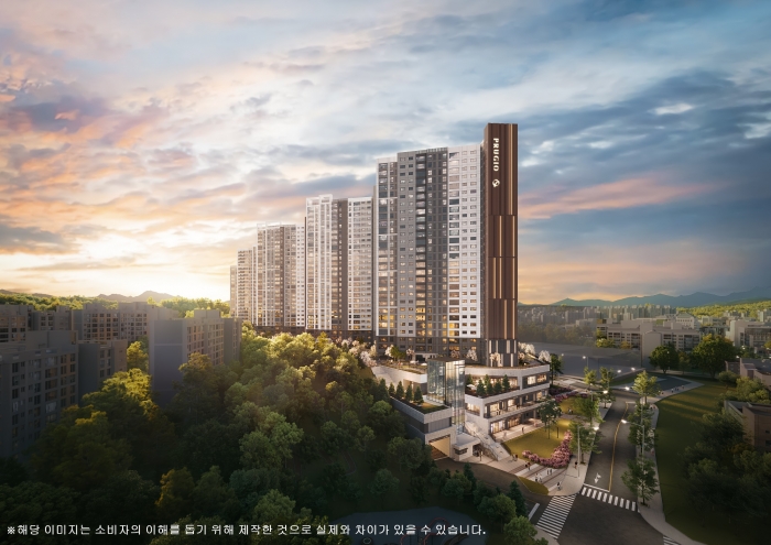 대우건설, '탑석 푸르지오 파크7' 투시도. 사진= 대우건설 제공