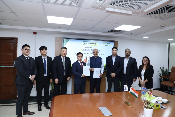 NH농협캐피탈은 최근 인도의 여신전문금융사 IFFCO Kisan Finance Limited에 최대 100억 원 규모의 추가 지분투자 계약을 체결했다고 24일 밝혔다. 사진=NH농협캐피탈 제공