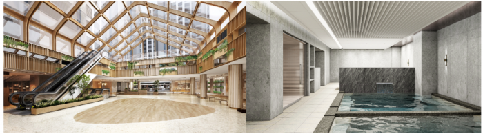 백운호수 푸르지오 숲속의 아침 단지 내 다목적 광장 및 사우나 이미지. 사진=MDM