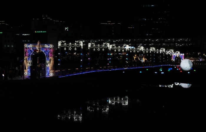 빛가람 빛정원 페스타 중심 공간 '여울다리'