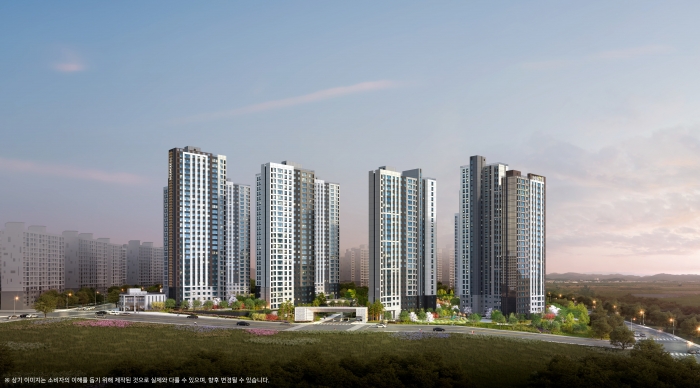 두산위브더제니스 센트럴 천안 투시도. 사진= 두산건설 제공