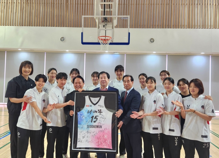 SM그룹, 서울 서대문구청 여자 농구단 후원. 사진=SM그룹 제공