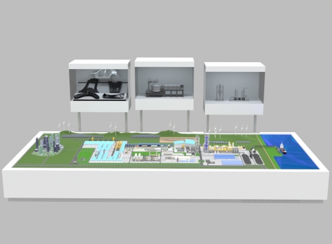 현대제철, 美 전기로 제철소 모형 첫 공개