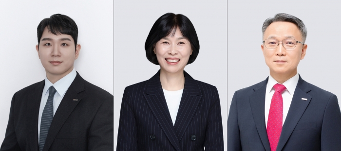 (왼쪽부터) 김민성 호반그룹 부사장, 최은주 삼성금거래소 부사장, 이춘원 대한전선 전무. 사진=호반그룹
