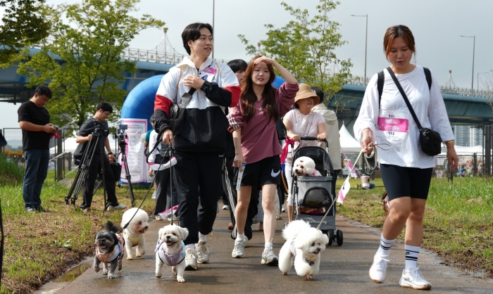 금천면에 조성한 반려견 플레이그라운드에서 지난 10월 4일 '멍멍파크 페스티벌'을 개최했다.