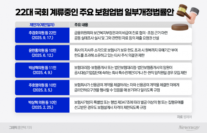 보험업계 계류 법안 '산적'···입법 또다시 해 넘길 듯 기사의 사진