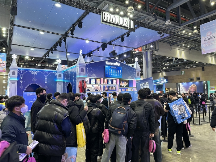 네오위즈 브라운더스트2 전시장. 사진=강준혁 기자