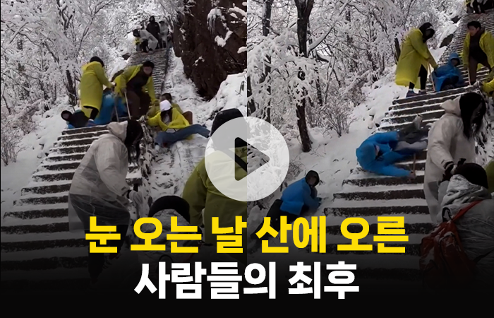 눈 오는 날 산에 오른 사람들의 최후 기사의 사진