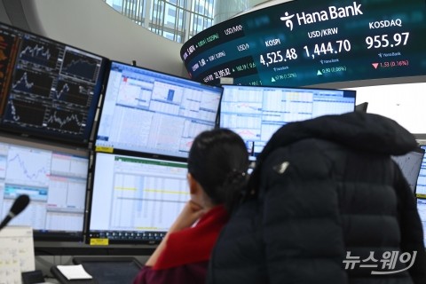 반도체주 힘 얻고 코스피 사상 첫 4500선 경신