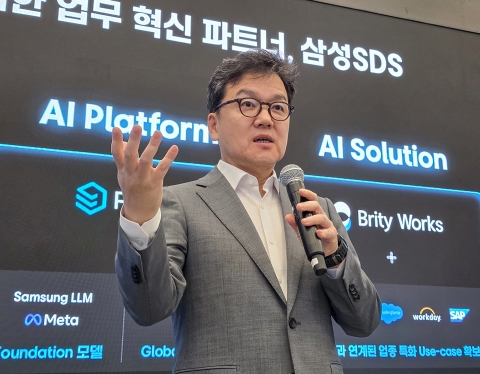이준희 삼성SDS 대표 "'엔비디아 GPU 장착' AI 서비스, 다음달 가동"