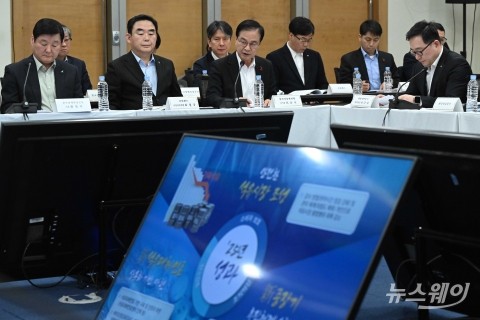 자원·수출분야 발표하는 최춘식 한국석유관리원 이사장