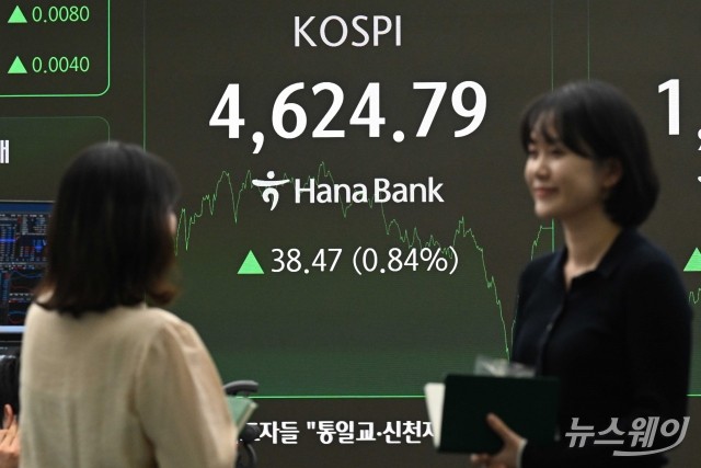 사상 첫 4600선 마감한 코스피