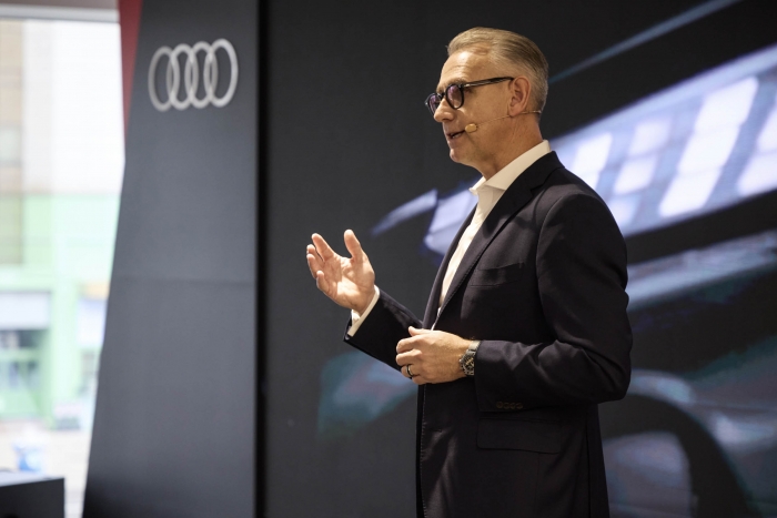 15일 오전 스티브 글로티 아우디코리아 사장이 '2026년 신년 미디어 라운드테이블' 행사에 참석해 브랜드 전략 및 방향성을 공유했다. 사진=아우디코리아 제공