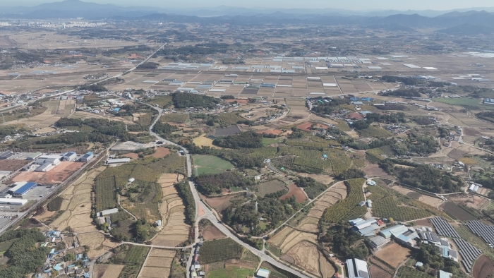 나주시가 인공태양 연구시설 예비타당성조사 통과를 목표로 발빠른 행정 대응에 나섰다. 사진은 인공태양 연구시설 예정 부지.(사진 제공-나주시)